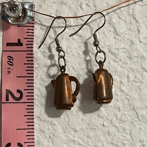 Vintage Teapot Dangly Earrings